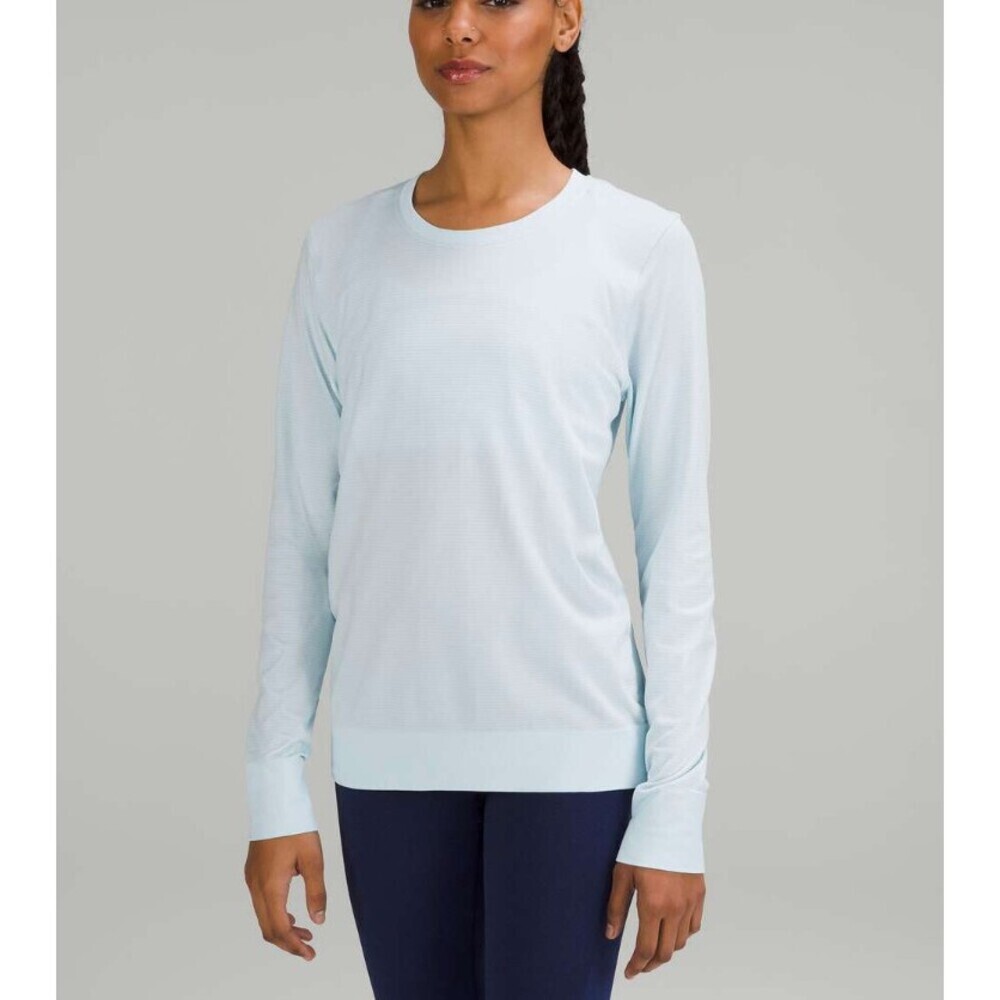 lululemon athletica Light Blue Long-Sleeve Crewneck